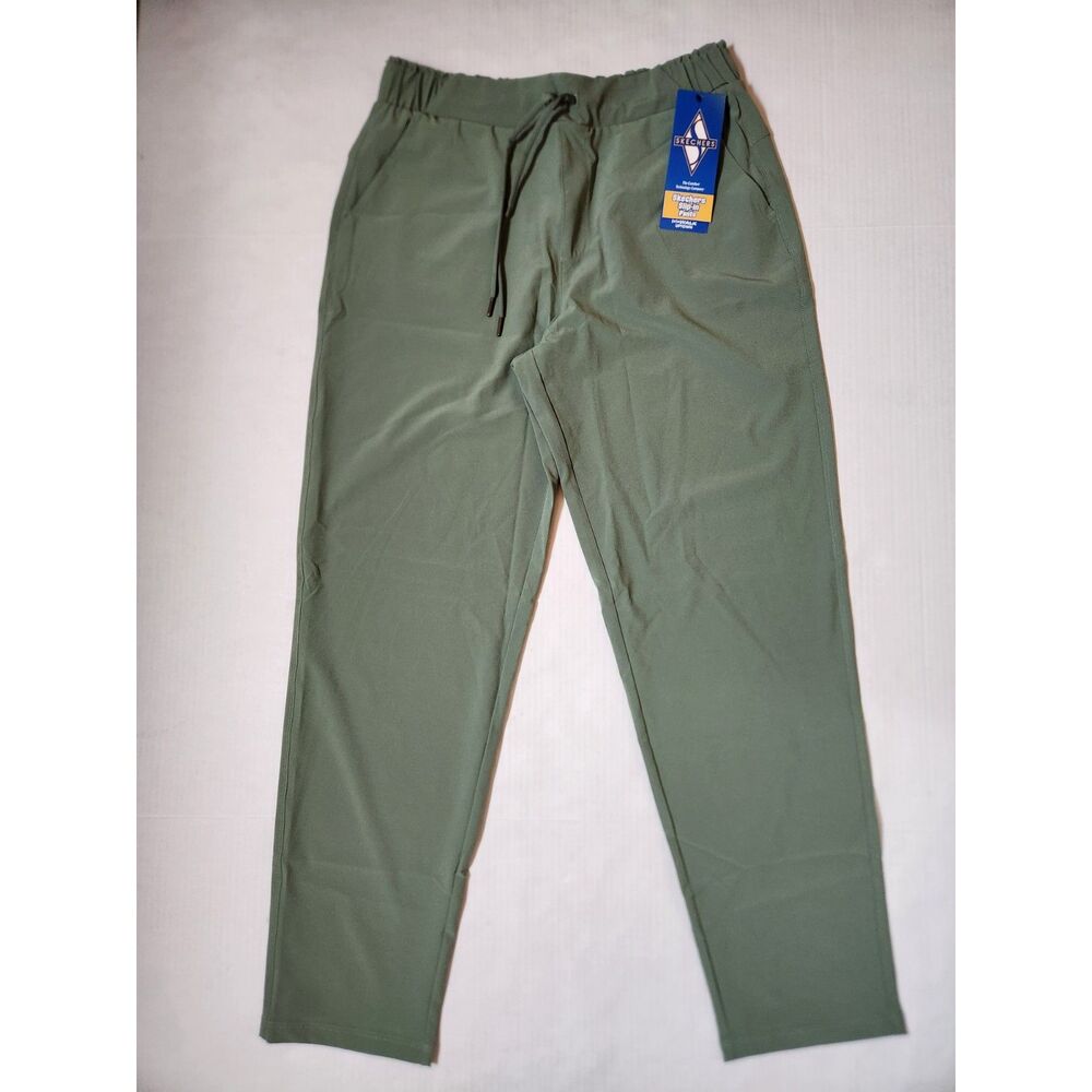 Skechers GO WALK Uptown Slip‑In Pants Women’s Medium Green UPF 40+
